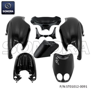 Fairing kit for YAMAHA NEO'S MBK OVETTO glossy black 1999-2004(P/N:ST01012-0091) Top Quality