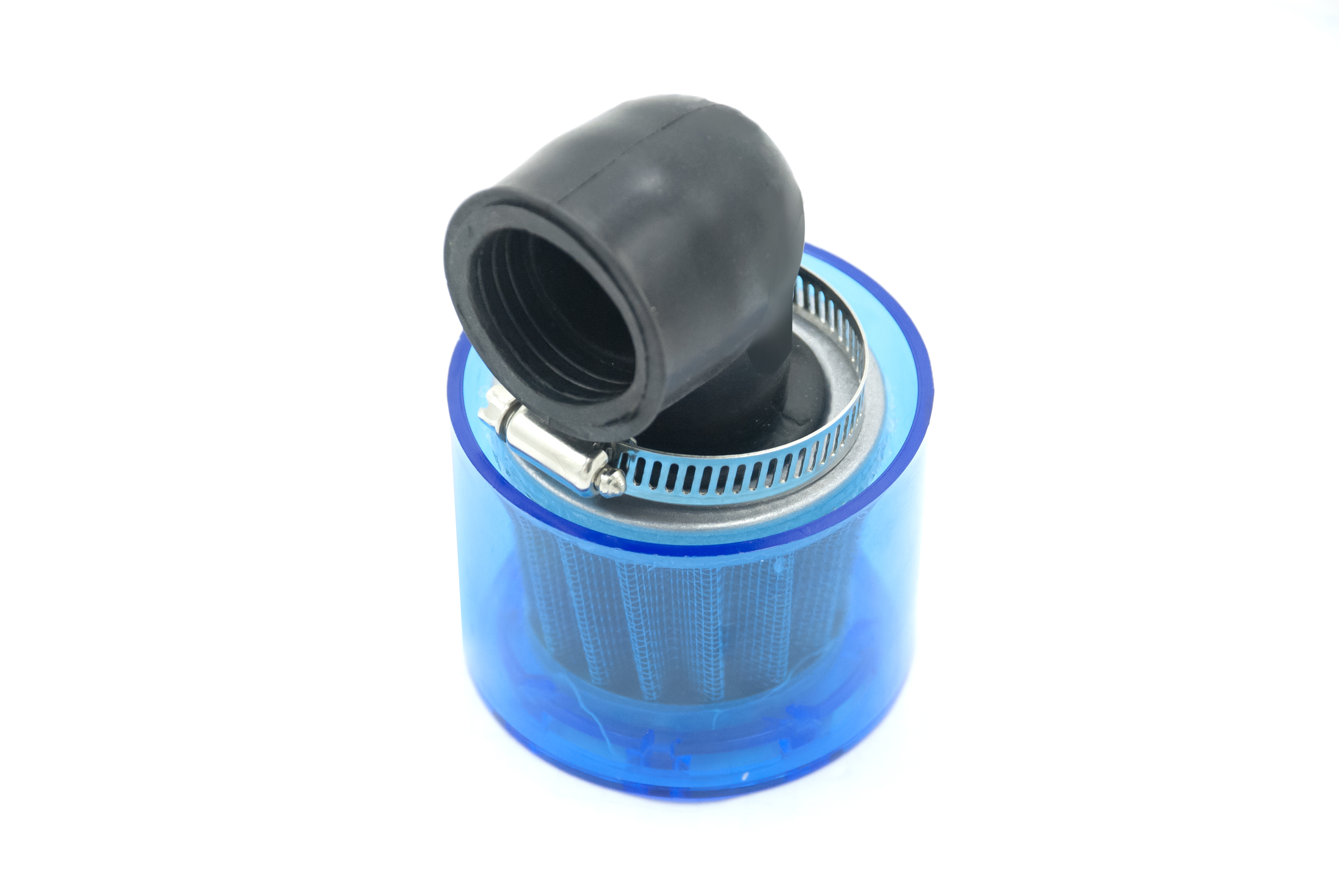 Air Filter 90 Degrees 32mm Blue Cover(P/N:ST06046-0072)Top Quality