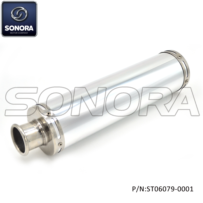GY6-50,125 Silver Performance Exhaust down pipe (P/N:ST06079-0001) Top Quality