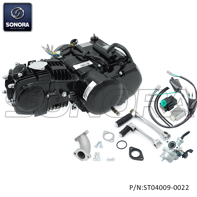 LIFAN 1P52FMI-K 125cc Engine 4 GEARS Manuel clutch Black(P/N:ST04100-0022) Top Quality
