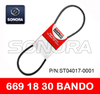 BANDO V BELT 669 x 18 x 30 SCOOTER MOTORCYCLE V BELT (P/N:ST04017-0001) ORIGINAL QUALITY