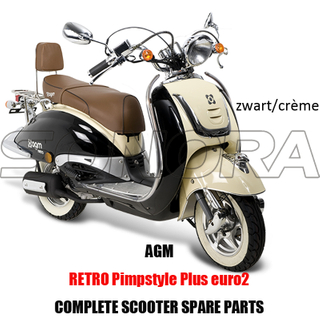 AGM RETRO PIMSTYLE PLUS SCOOTER BODY KIT ENGINE PARTS COMPLETE SCOOTER SPARE PARTS ORIGINAL SPARE PARTS