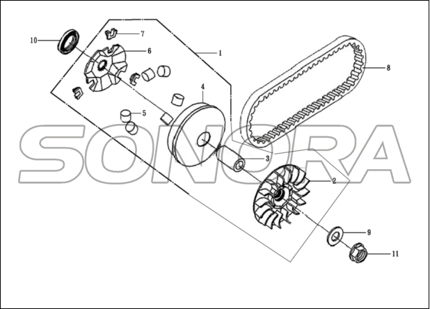 MOVABLE DRIVE FACE ASSY For LONGJIA
