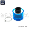 Air filter 32mm straight blue shield（P/N:ST06046-0071）top Quality