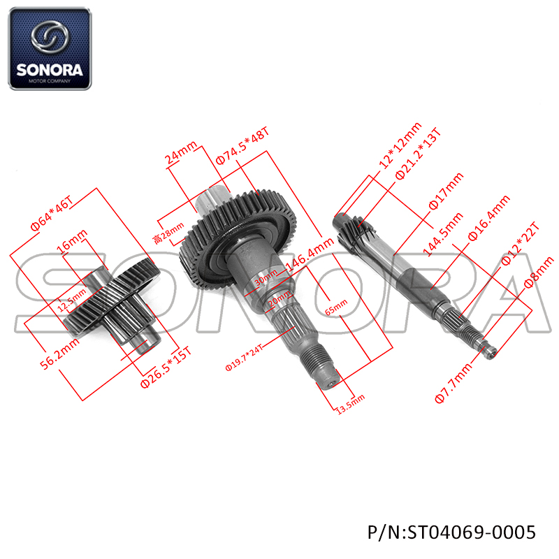 Vertanding Piaggio Zip e4 (P/N:ST04069-0005) Top Quality