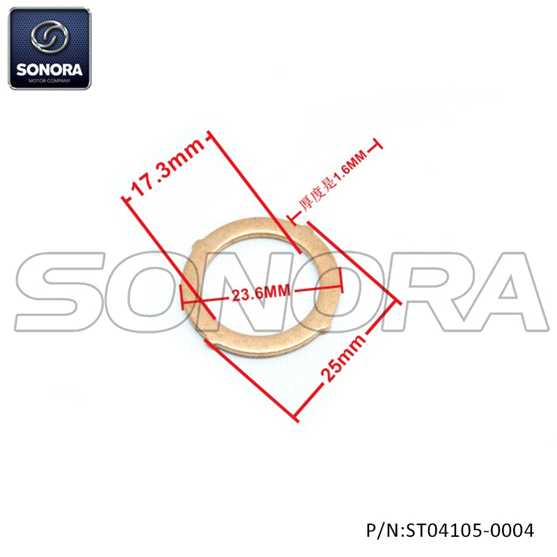 PIAGGIO Exhaust gasket 969236(P/N:ST04105-0004) top quality
