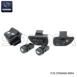 Switch set for Piaggio Zip 50cc 5pcs (P/N:ST06068-0004) Top Quality