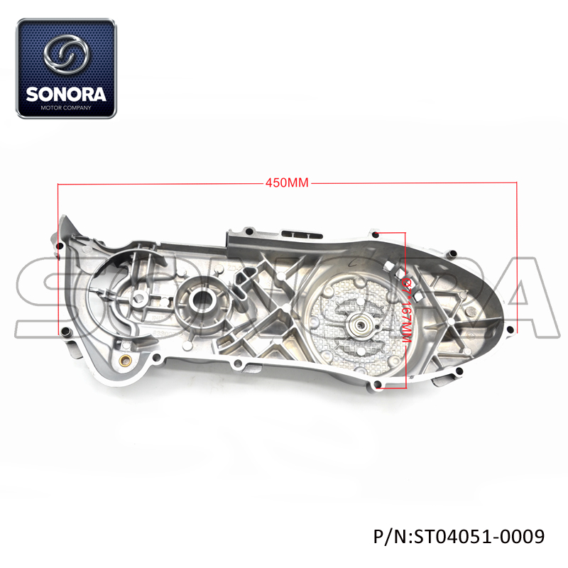 Vespa Primavera,Sprint50cc 3V 4T Left Crankcase Cover-Matt black (P/N:ST04051-0009) Top Quality