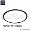 MITSUBOSHI V BELT FOR PEUGEOT 50 KISBEE 2T,BUXY,SPEEDAKE,LUDIX 2,TREKKER,ELYSEO,VIVACITY,SPEEDFIGHT,ELYSTAR,JET FORCE (OEM 729171) 769*18.9（三之星）(P/N: ST04017-0071) Top Quality