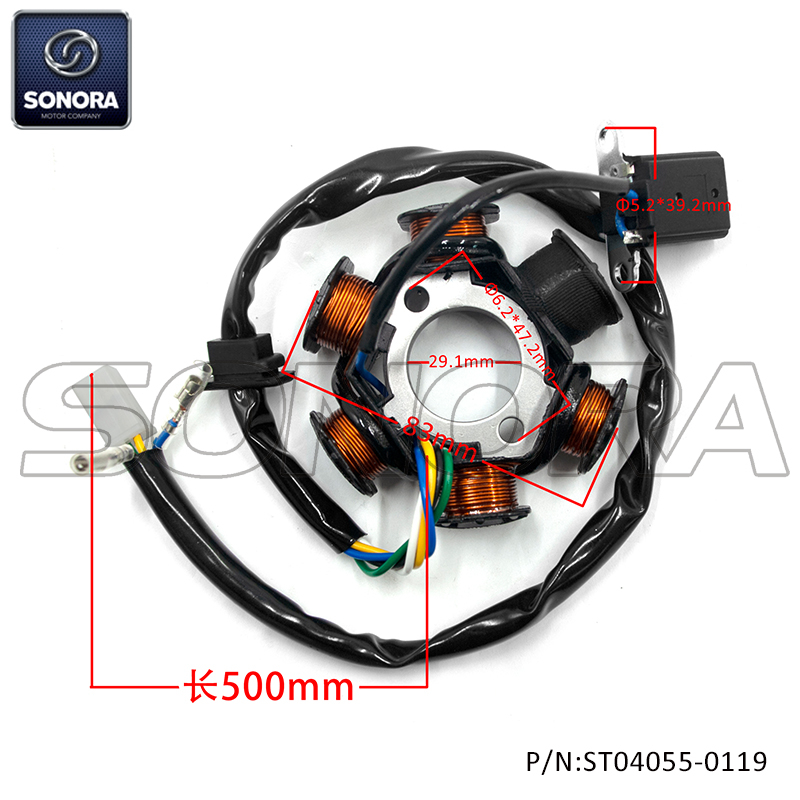Stator for SYM SYMPHONY 125 SR 31120-ARA-000 (P/N:ST04055-0119) Top Quality