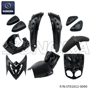 Faring kit for Yamaha slider，MBK STUNT 11pcs glossy black(P/N:ST01012-0090) Top Quality
