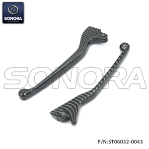 Lever set for Piaggio zip carbon look（P/NST06032-0043） Top Quality