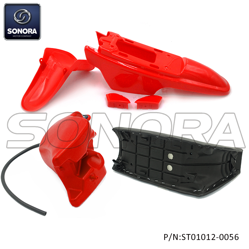 Yamaha PW50 Plastic Body Kit-Red (P/N:ST01012-0056) Top Quality