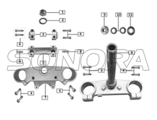 STEERING STEM for ZONGSHEN RX3 SPARE PARTS TOP QUALITY