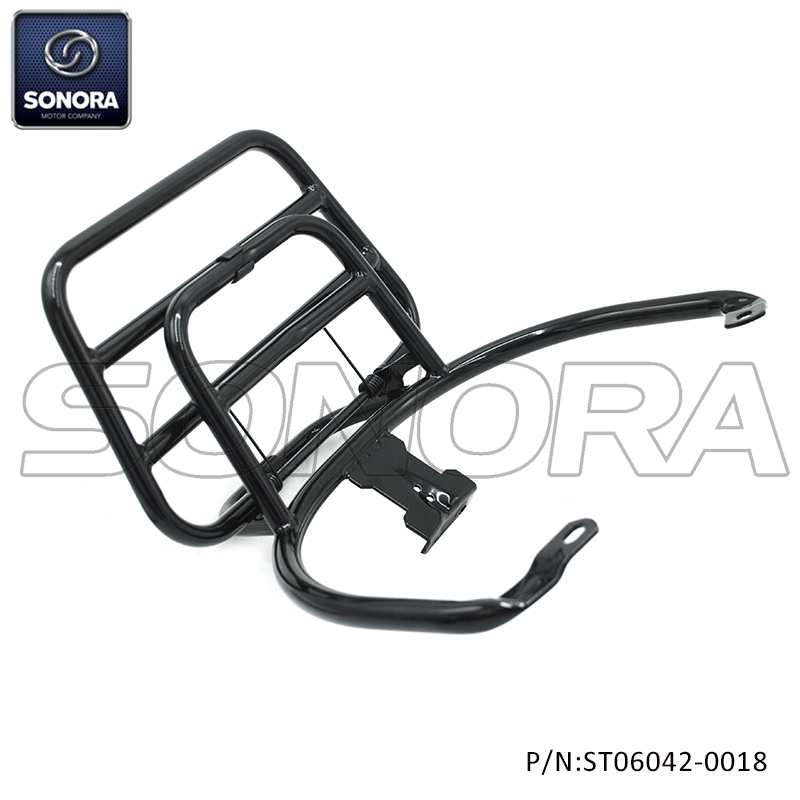 VESPA Primavera Rear carrier-Gloss black (P/N:ST06042-0018) Top Quality