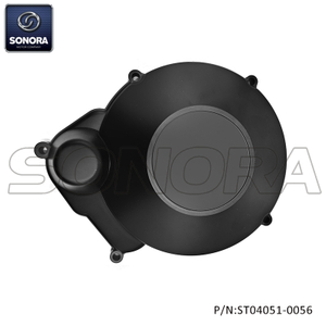 Minarelli AM6 Left Crankcase Cover matt black (P/N:ST04051-0056) Top Quality