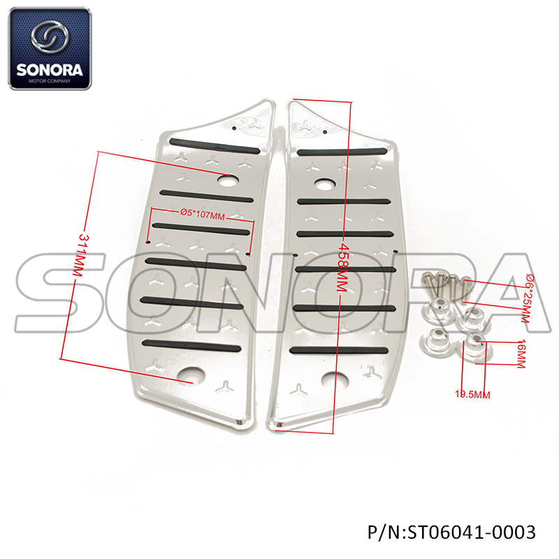 ZNEN ZN50QT-30A Floor panel Chrome（P/N:ST06041-0003） Top Quality