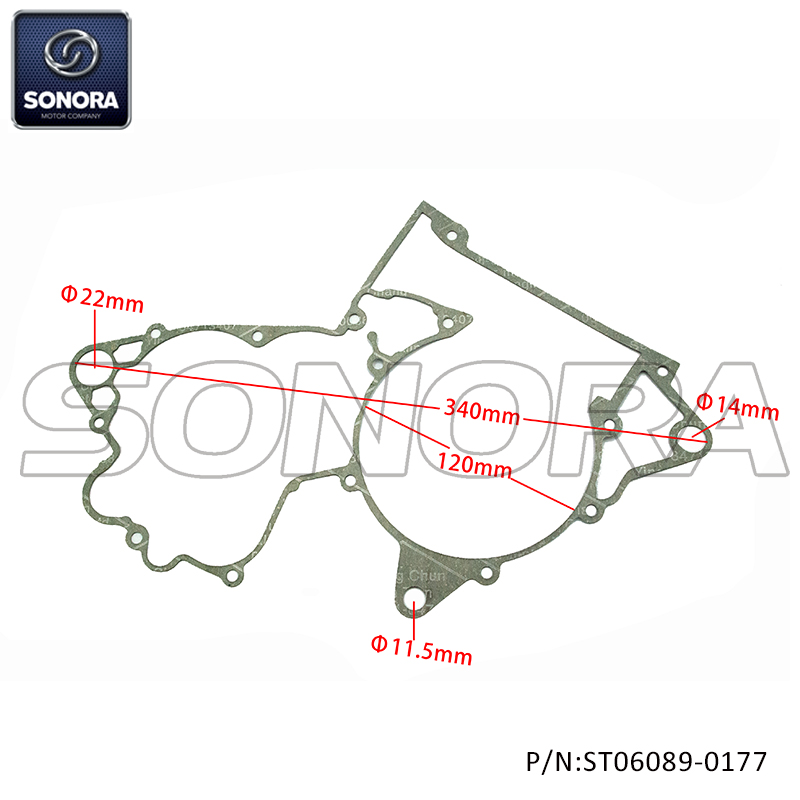 KTM 250 EXC TPI 2019 ENGINE CASE GASKET REPLICA 55430039000（P/N:ST06089-0177） Top Quality
