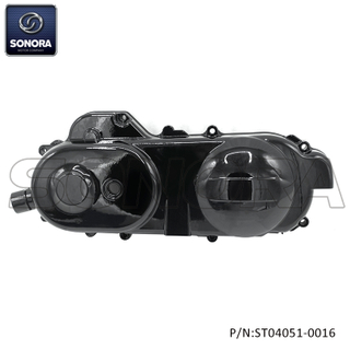 Left Crankcase Cover for KYMCO Agility 12'' glossy black 11340-LBD6-E00 (P/N:ST04051-0016)top Quality