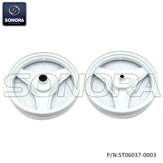 YAMAHA PW50 Front And Rear Wheel Rim Set -White(P/N:ST06037-0003) Top Quality