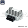 Voltage regulator 8-pins Piaggio,Vespa,Gilera,Aprilia 2 stroke scooters from 2001 (euro 2/3) 82587R, 58096R, 294878, 639258, 638742, 58089R, AP8124648, AP8127154（P/N:ST03004-0035） Top Quality 