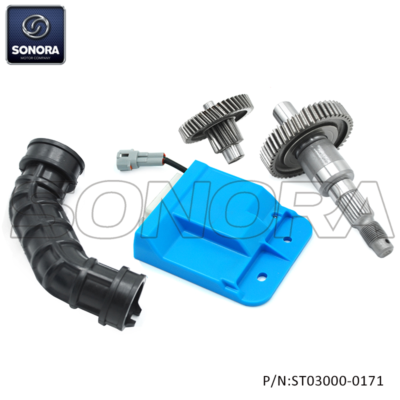 Piaggio ZIP E5 50CC High Performance ECU with gear set for standard cylinder blue(P/N:ST03000-0171) top quality