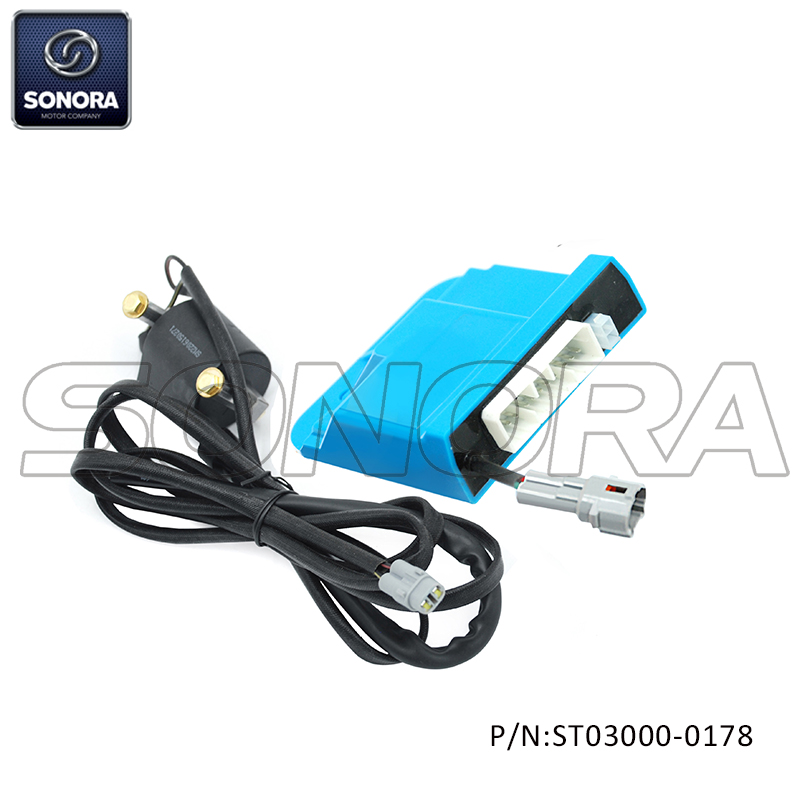 Tuning ECU for Piaggio ZIP Vespa sprint E4 50CC higher performance ECU with Ignition coil blue(P/N:ST03000-0178 ） Top Quali