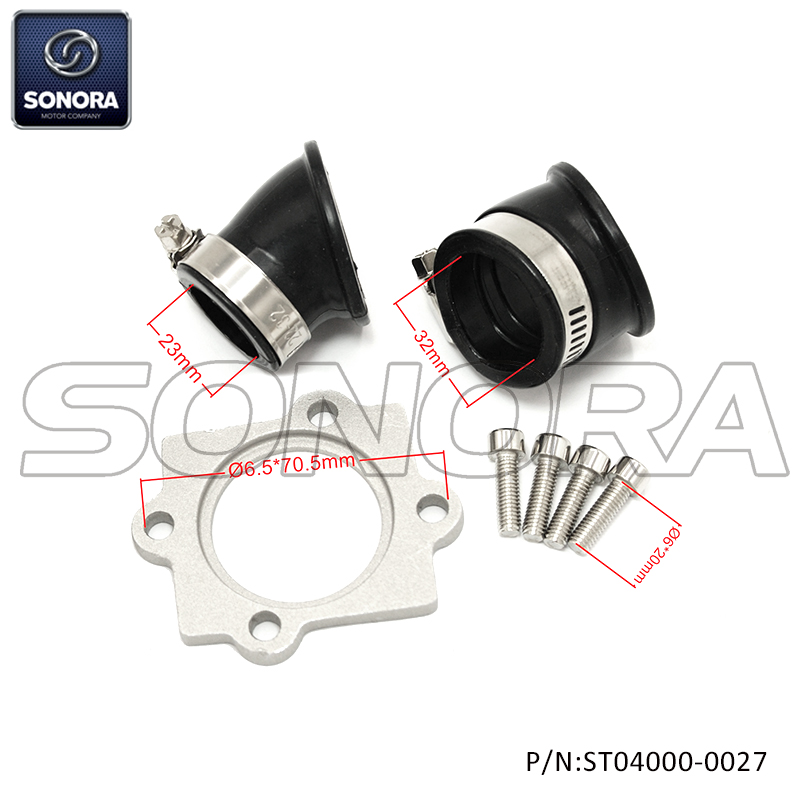 Intake manifold revolving Aerox 24-32MM(P/N:ST04000-0027 ） Top Quality