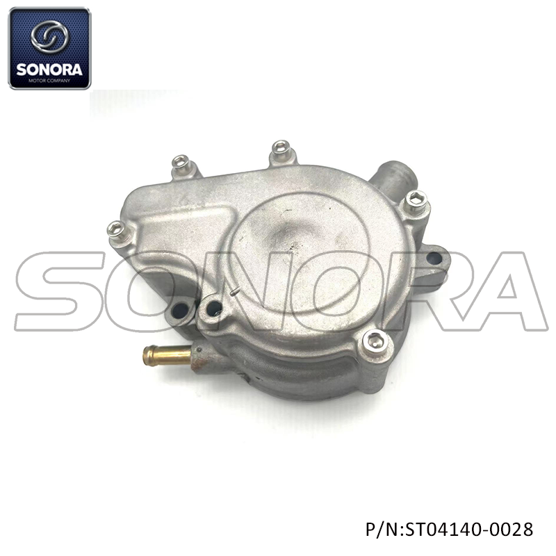 Water pump cover for Piaggio Medley125-150 4t E4 Abs 2016-2019 Vespa Gts125-150 4t E4 Abs 2016-2023 Efi 1A0013355.1A001221.1A001276,1A0148354 (P/N:ST04140-0028） Top Quality 