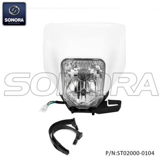 MOTORCROSS HEADLIGHT WITH COVER-WHITE（P/N:ST02000-0104） Top Quality