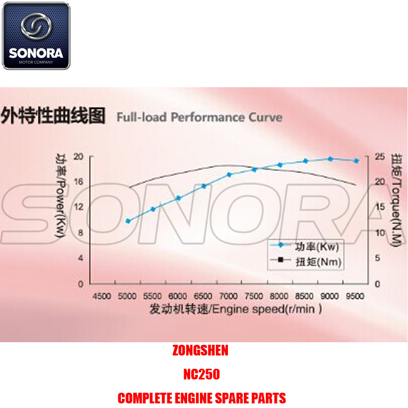 Zongshen NC250 Complete Engine Spare Parts Original Parts