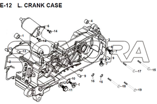 E-12 L. CRANK CASE JET 14 XS175T-2 For SYM Spare Part Top Quality