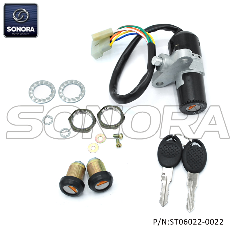 Derbi Senda 5 Wires Lock Set (P/N:ST06022-0022) Top Quality