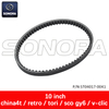 V BELT 10 inch china4t retro tori sco GY6 v-clic (P/N:ST04017-0041） Top Quality 