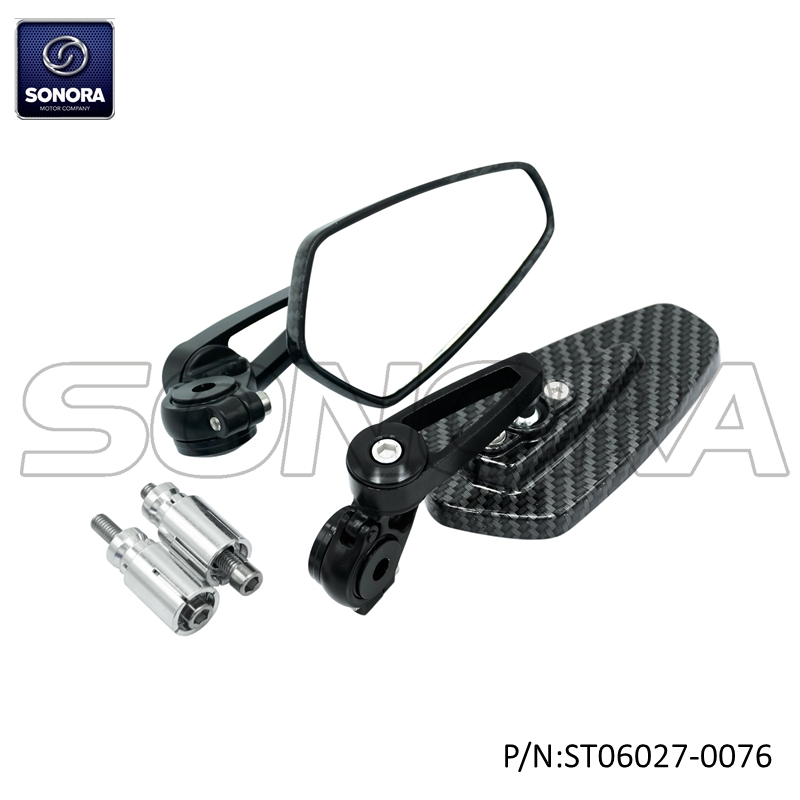 Mirror set steer adapter black carbon (P/N:ST06027-0076) high quality