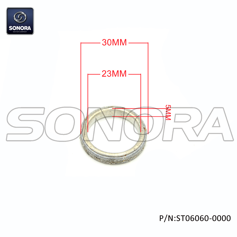 Exhaust gasket ring GY6 50 φ33×23×5 (P/N:ST06060-0000) Top Quality