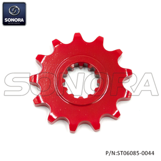 AM6 Front Sprocket #420 13T Red (P/N:ST06085-0044) Top Quality