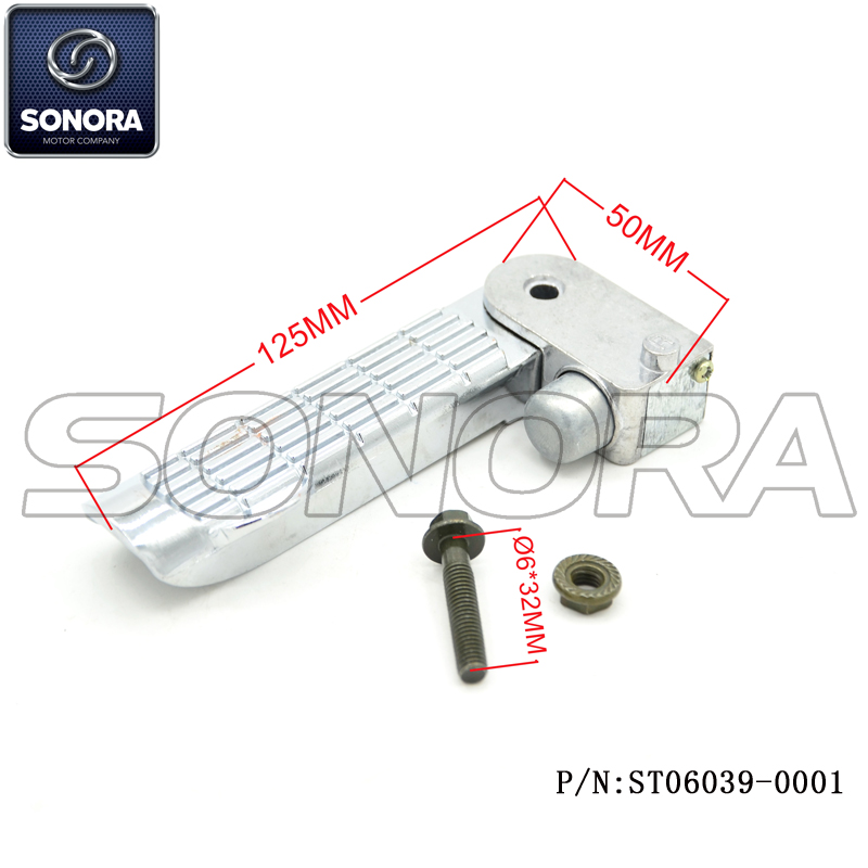 ZNEN Spare Part ZN50QT-E 50,125CC Right Foot Rest(P/N:ST06039-0001) HIGH QUALITY