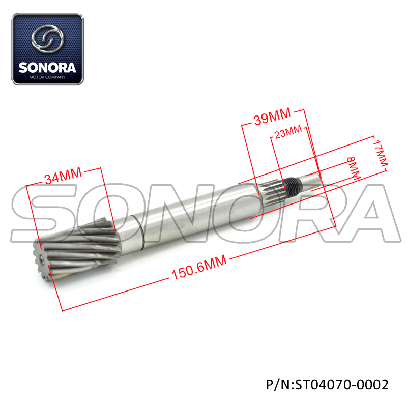 1E40QMA 50CC 2T Gear box Input Drive Shaft 150.9mm (P/N:ST04070-0002) Top Quality