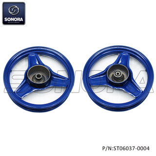 YAMAHA PW50 Front And Rear Wheel Rim Set -Blue(P/N:ST06037-0004) Top Quality