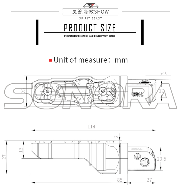 SPIRIT BEAST rear pedal (2)
