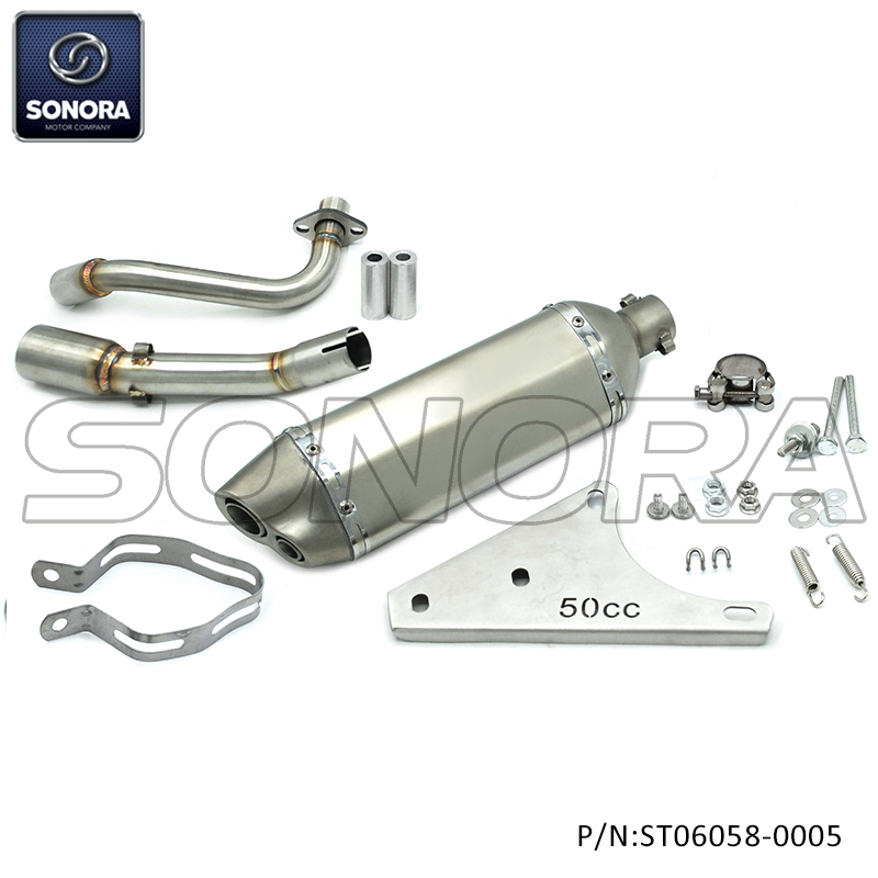 Vespa Sprint, primavera 50 2V exhaust(P/N: ST06058-0005) Top Quality