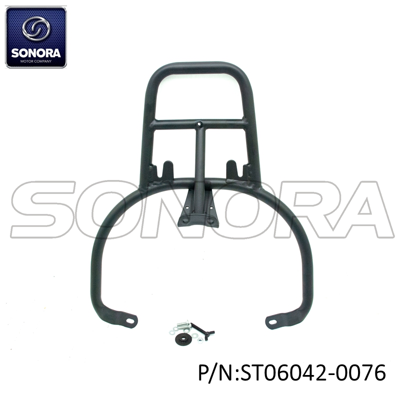 Rear carrrier for Vespa Sprint matt black (P/N:ST06042-0076) Top Quality