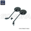 Vespa Mirror black M8 with M10 adaptor (P/N:ST06027-0010) high quality