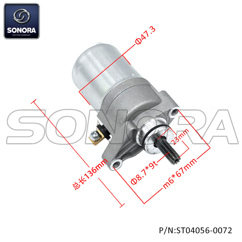 STARTING MOTOR for TTR 50，T105E CRYPTON 105 4ST-H1800-00. 1P6-H1890-00-00.，1P6-H1890-01-00.5DW-H1800-00.49P-H1800-00. (P/N:ST04056-0072） Top Quality