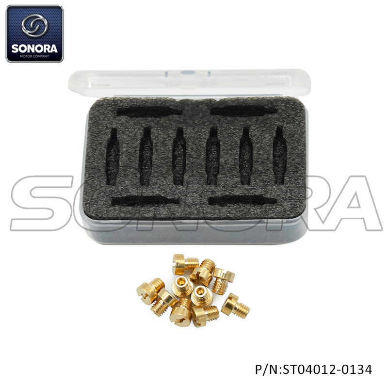 BOX OF MAIN JETS PHBG 5MM 75/78/80/82/85/88/90/92/95/98 (P/N:ST04012-0134) Top Quality