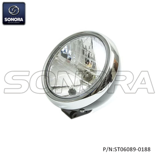Superlight 125 Head Light,Chromeplate (P/N: ST06089-0188) Top Quality