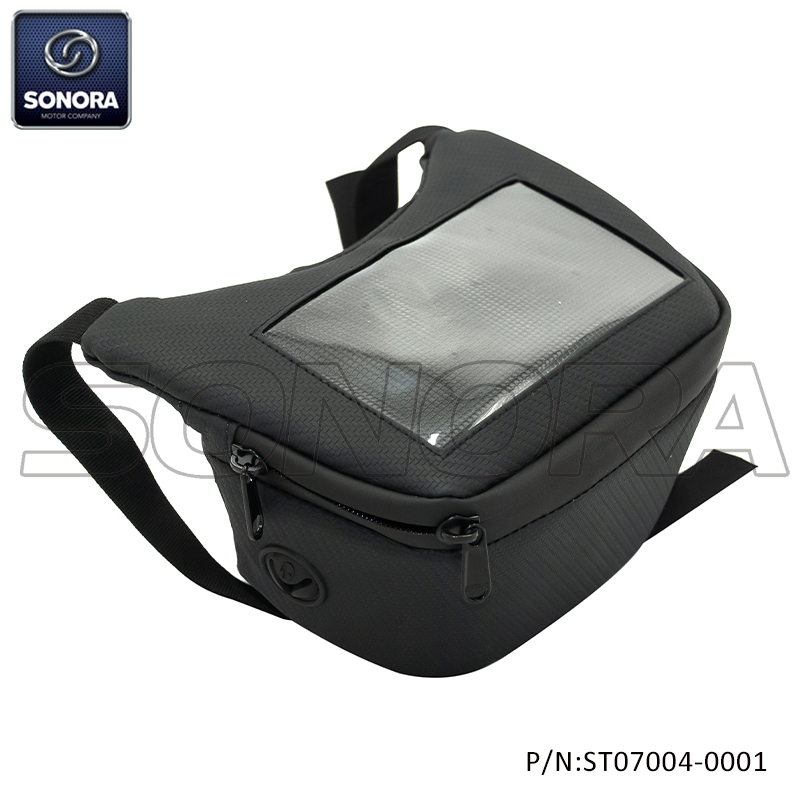 Handlebar Bag for Vespa,Lambretta,Scooter,Maxiscooter black (P/N:ST07004-0001) Top Quality