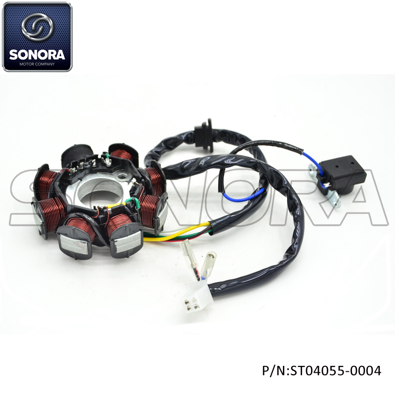GY6-125 152QMI BT125CC 8 poles 5 wires STATOR AC (P/N: ST04055-0004) Top Quality
