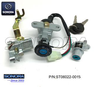 QINGQI QM125-2V Lock Set (P/N:ST06022-0015) Top Quality
